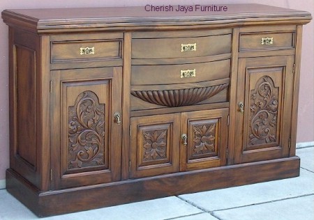 Code: BU 502-M Name: Side Board Size: W=157 x D=55 x H=89 cm Wood: Solid Mahogany wood.﻿